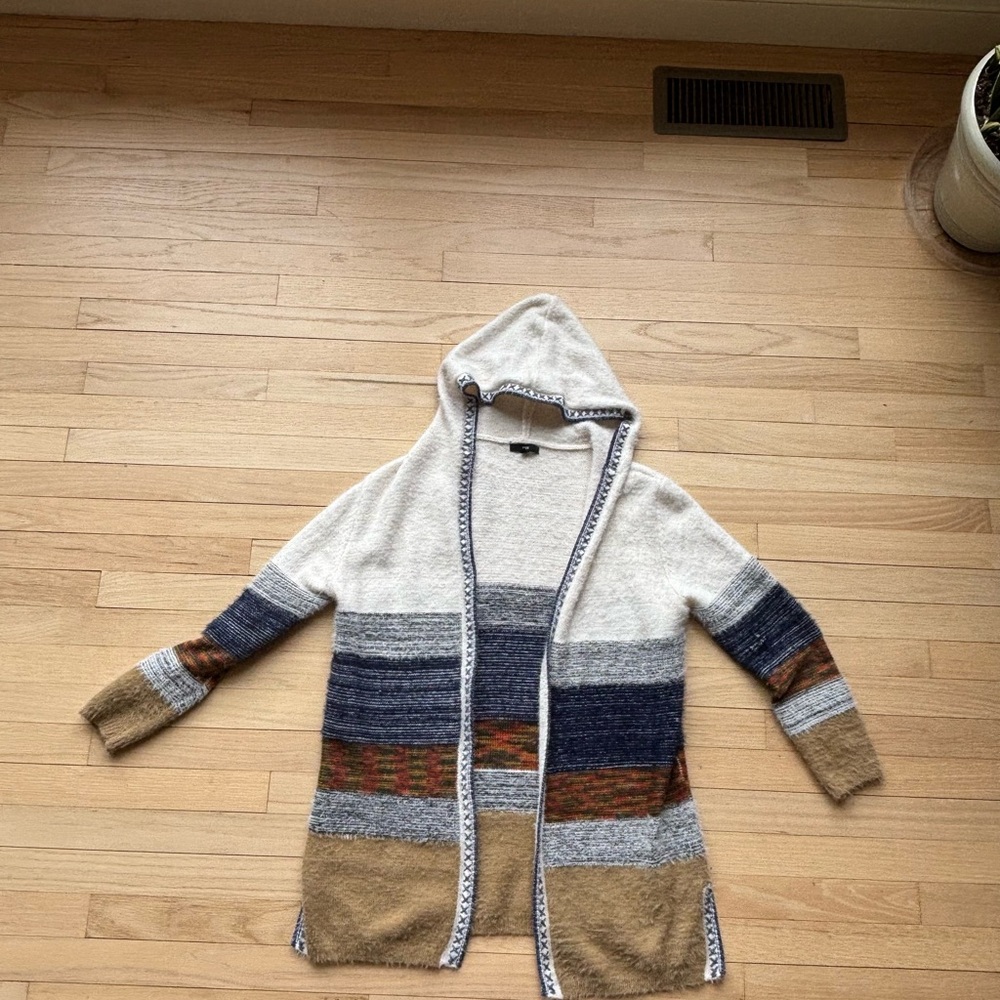 Men's Multicolor Hooded Sweater